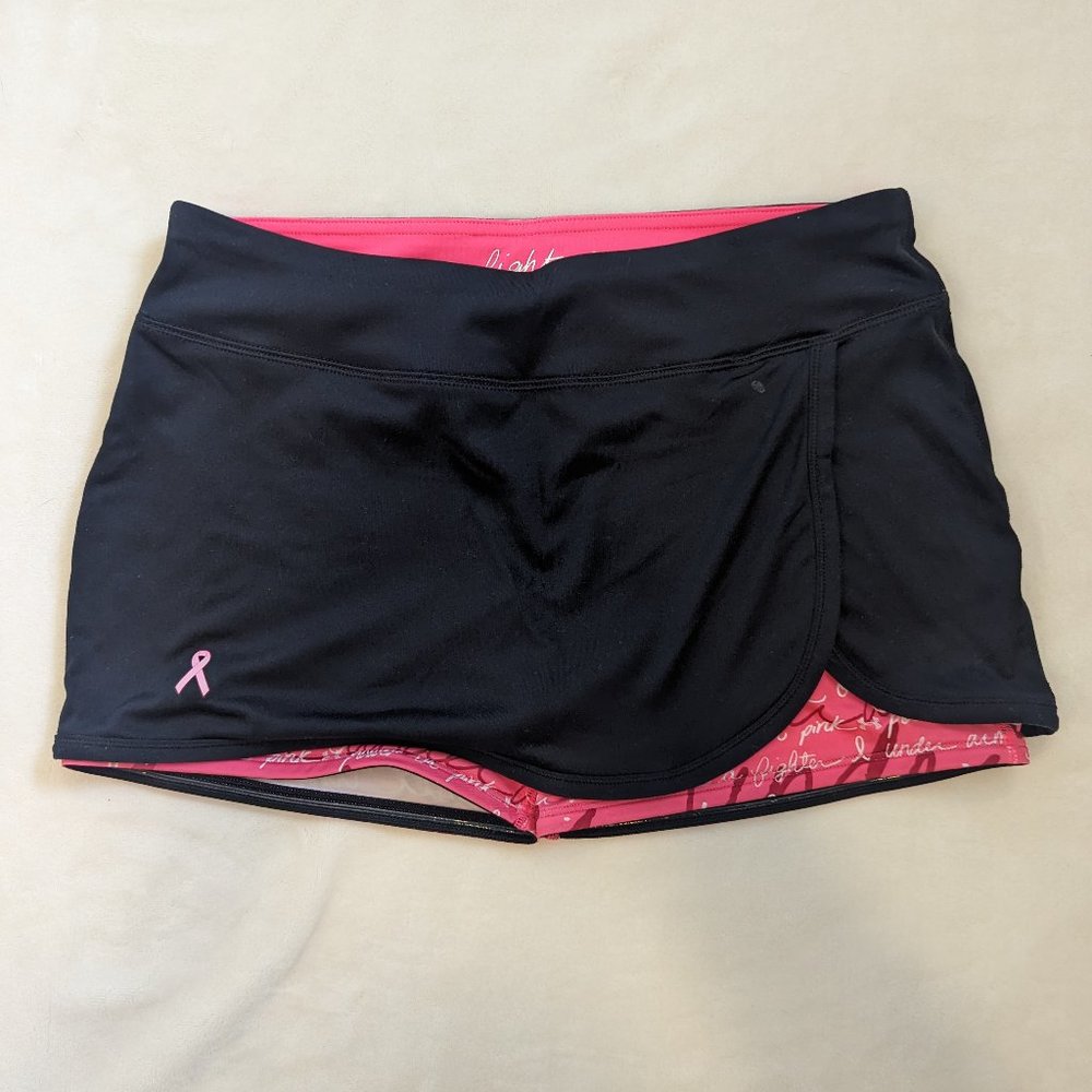 Black and Pink Under Armour Skort - Size Small